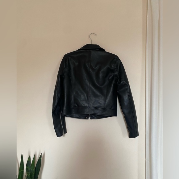 Blank NYC Vegan Leather Biker Jacket in Black - Picture 3 of 7